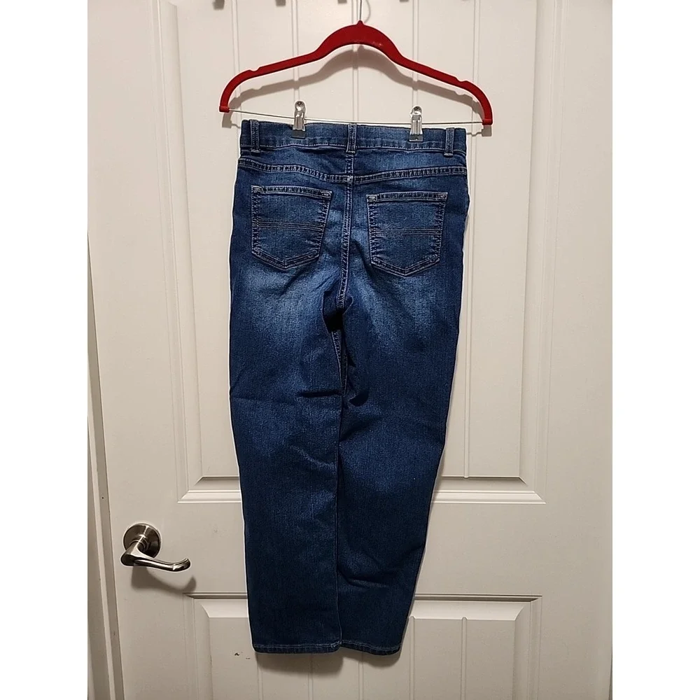 OshKosh Bgosh Boys Straight Leg Jeans Medium Wash Blue Denim Size 12 Regular